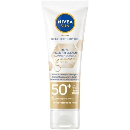 

Sun Anti-Pigment Spots Sunscreen 50+ Увлажняющий солнцезащитный крем для лица с высоким SPF 40 мл, Nivea