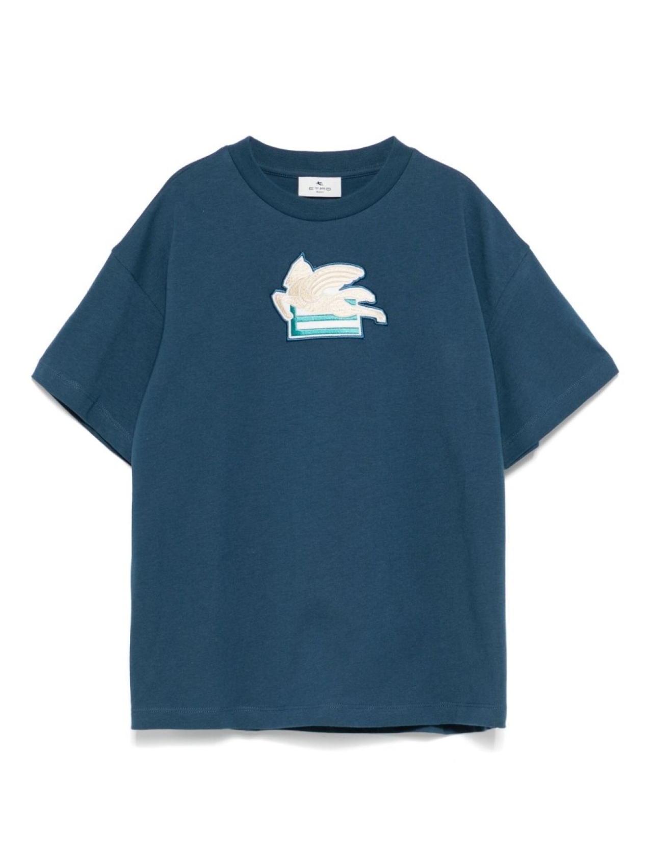 

Футболка с логотипом Pegaso ETRO KIDS, синий