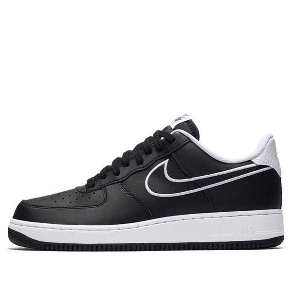 

Кроссовки air force 1 '07 leather 'black' Nike, черный