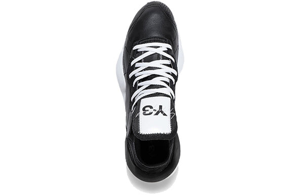 Кроссовки adidas Kaiwa Leather 'Black White', черный — фото 4