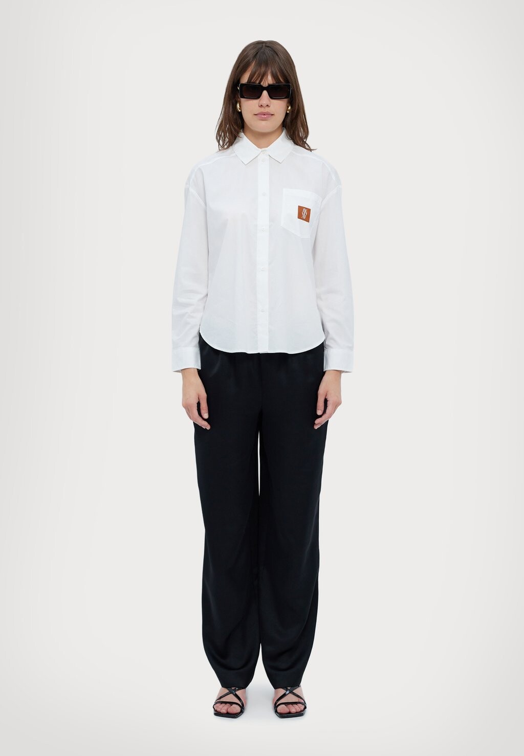

Блузка на пуговицах CAMICIA Armani Exchange, белый