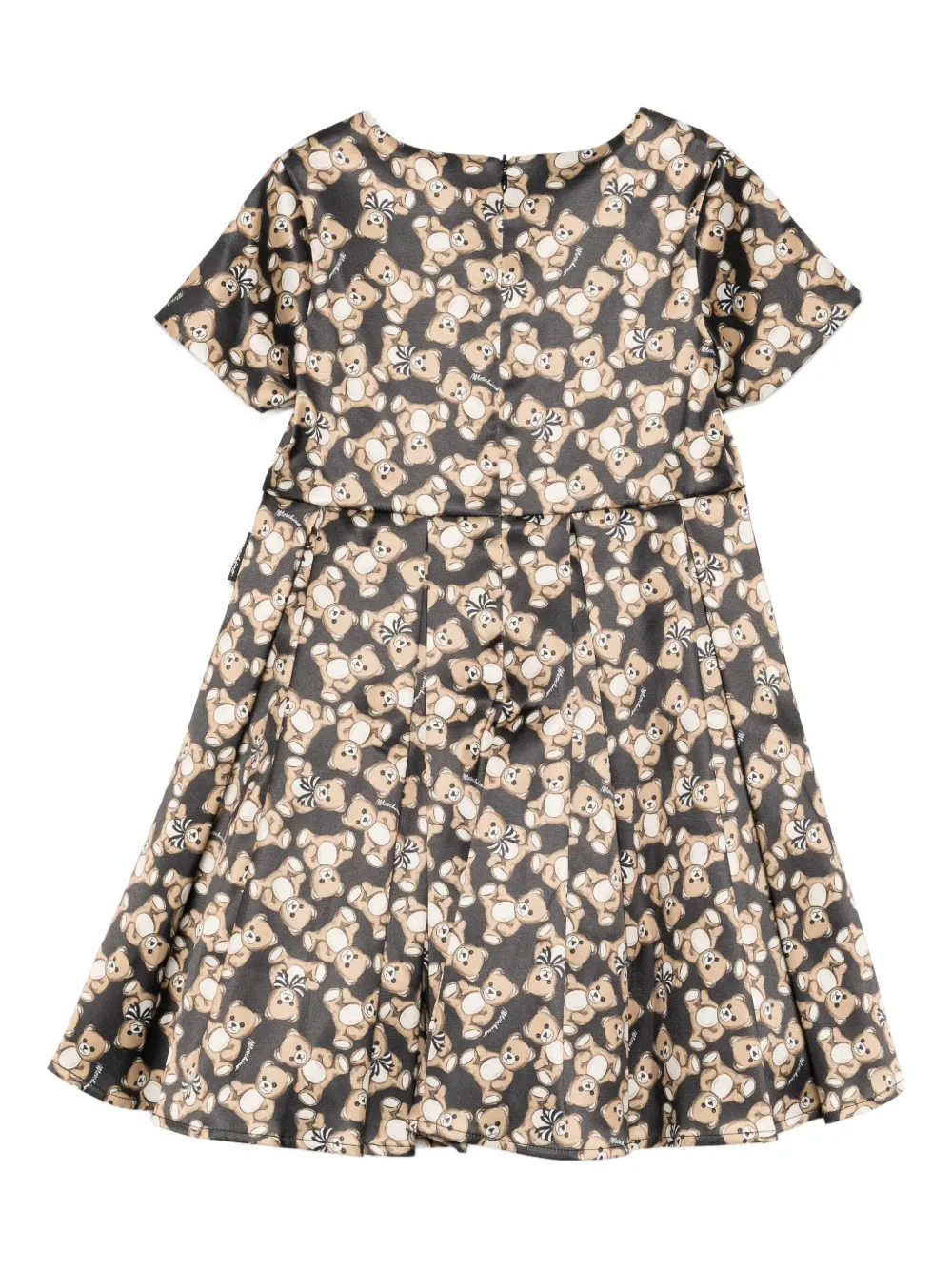 Платье с графичным принтом Moschino Kids, черный — фото 2