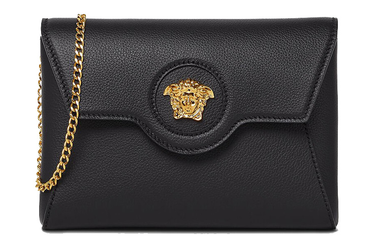 

Женская черная сумка через плечо из телячьей кожи VERSACE, Set (Bag+Dust Bag)