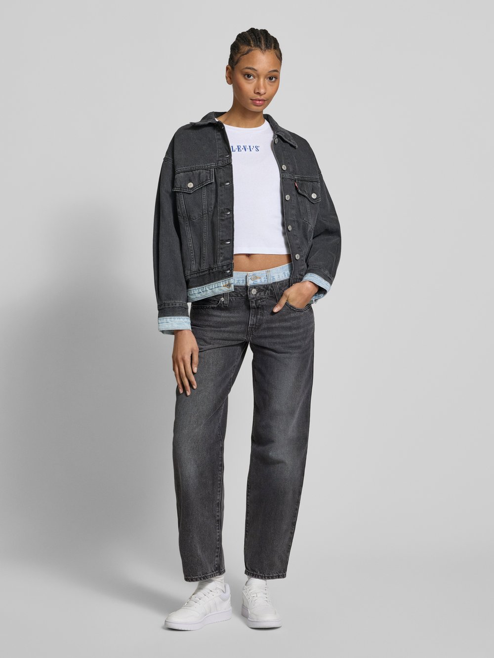 

Джинсы свободного кроя с пятью карманами, модель «94» Levi's, антрацит