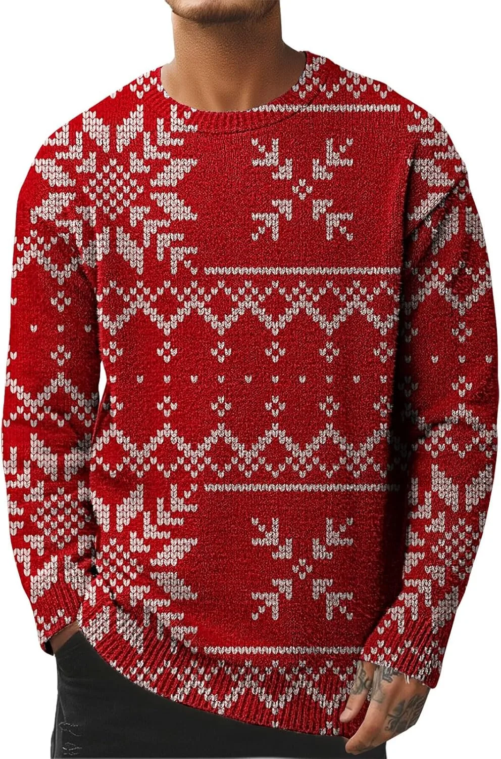 

Мужской свитер Ugly Christmas с принтом Santa Reindeer