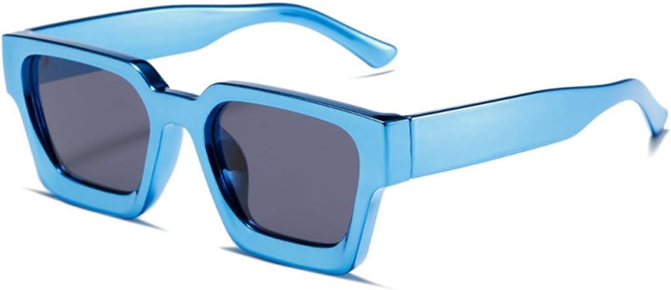 

Солнцезащитные очки с защитой от УФ-излучения UV400 - Толстая оправа, металлические шарниры, градиентная расцветка, подходят для женщин и мужчин, для бега и занятий спортом на открытом воздухе UYPTK, Blue Grey