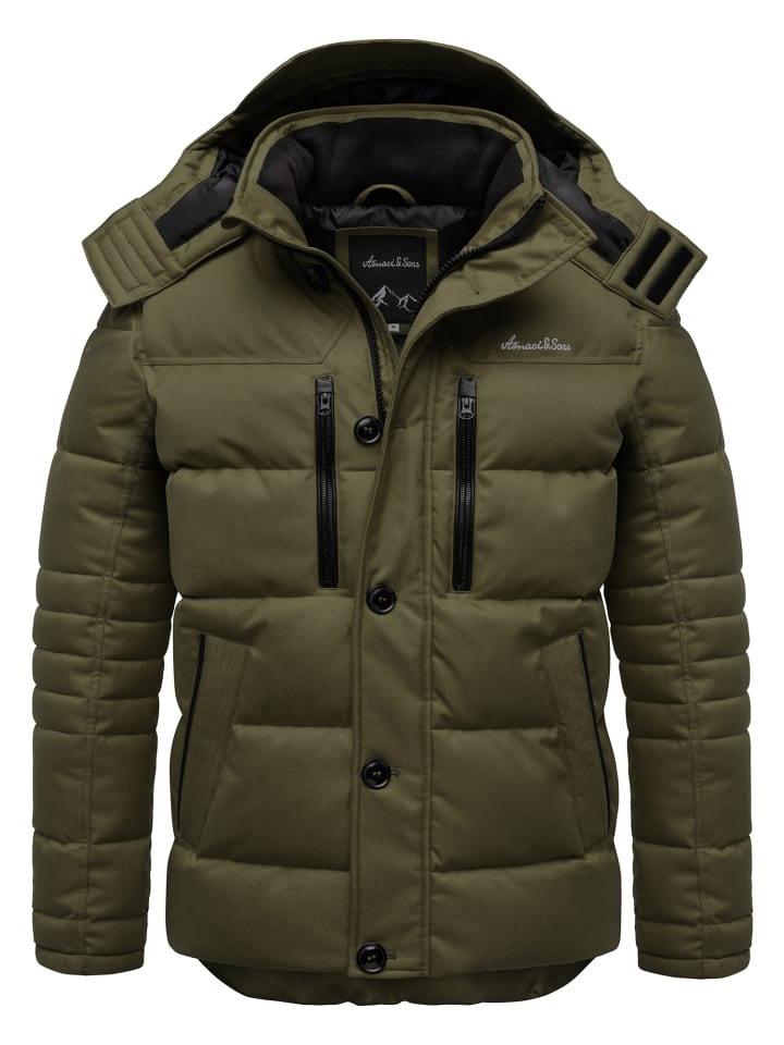 

Зимняя куртка WACO оливкового цвета Amaci&Sons