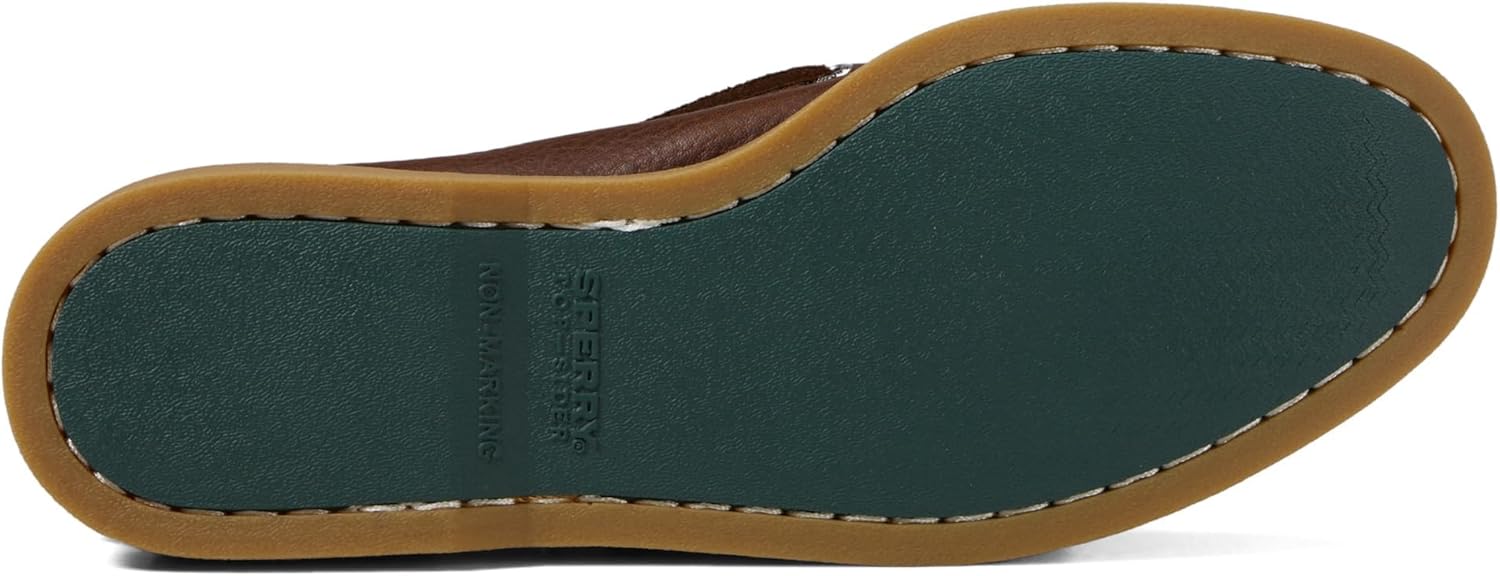 Мужские оригинальные сезонные кроссовки Sperry с двумя отверстиями, Dk Tan Leather — фото 3
