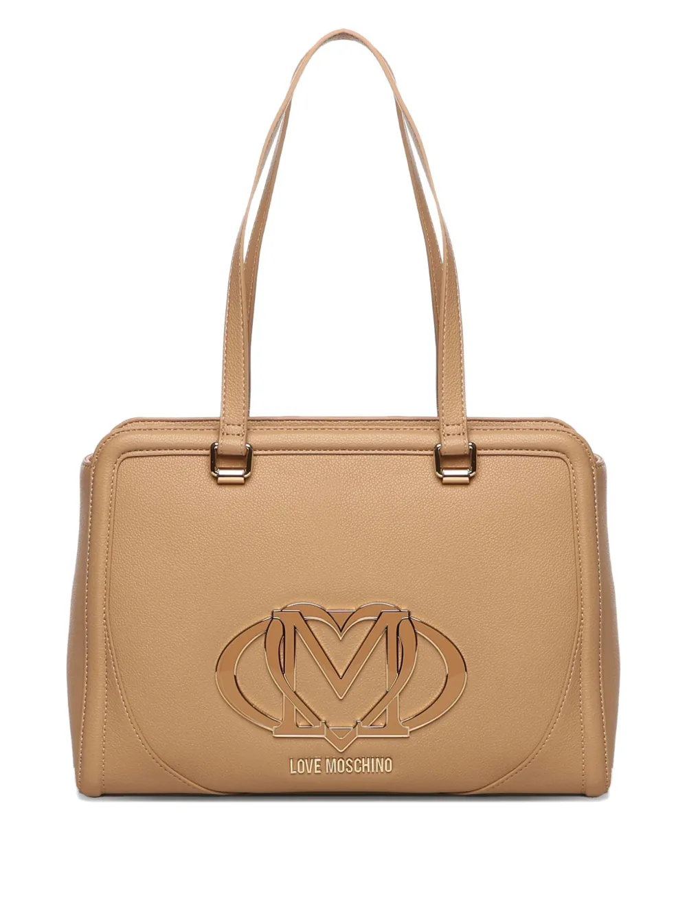 

Сумка-шоппер с логотипом Love Moschino, нейтральный
