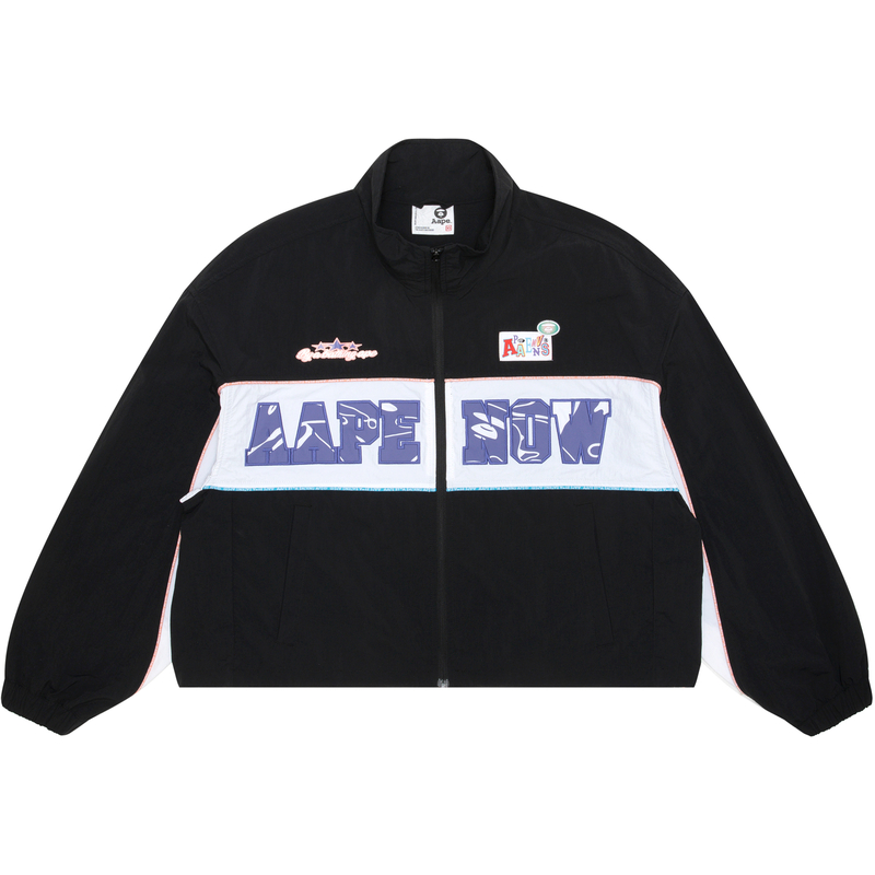 

Куртка Aape с аппликацией логотипа *A Bathing APE, черная, Черный, Куртка Aape с аппликацией логотипа *A Bathing APE, черная