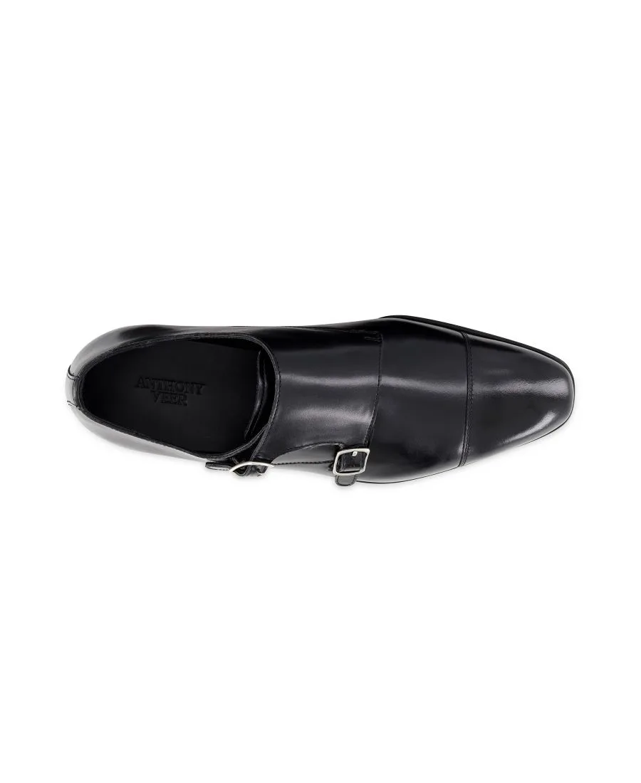 Мужские оксфорды Bexley Double Monk Slip On Anthony Veer, черный — фото 2