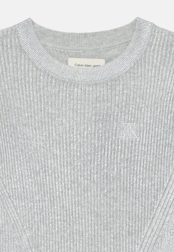 Платье-Свитер, платье-джемпер серебристого цвета Calvin Klein Jeans, Silver-Coloured — фото 3