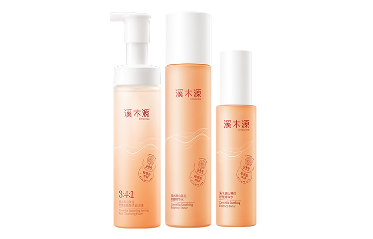 Simpcare Набор лосьонов Camellia Allergy Relief Repairing Serums Water для восстановления, стабилизации и увлажнения: вода+эмульсия+очищающий лосьон — фото 3