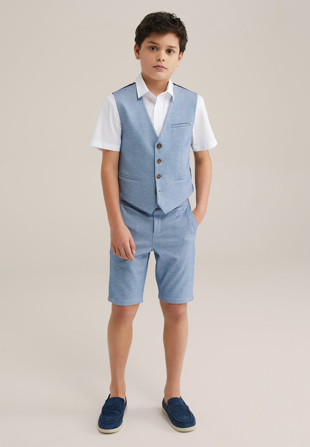 

Жилет WE Fashion, светло-голубой