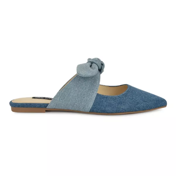 Туфли Bowin с заостренным носком без застежки Nine West, цвет blue denim — фото 2