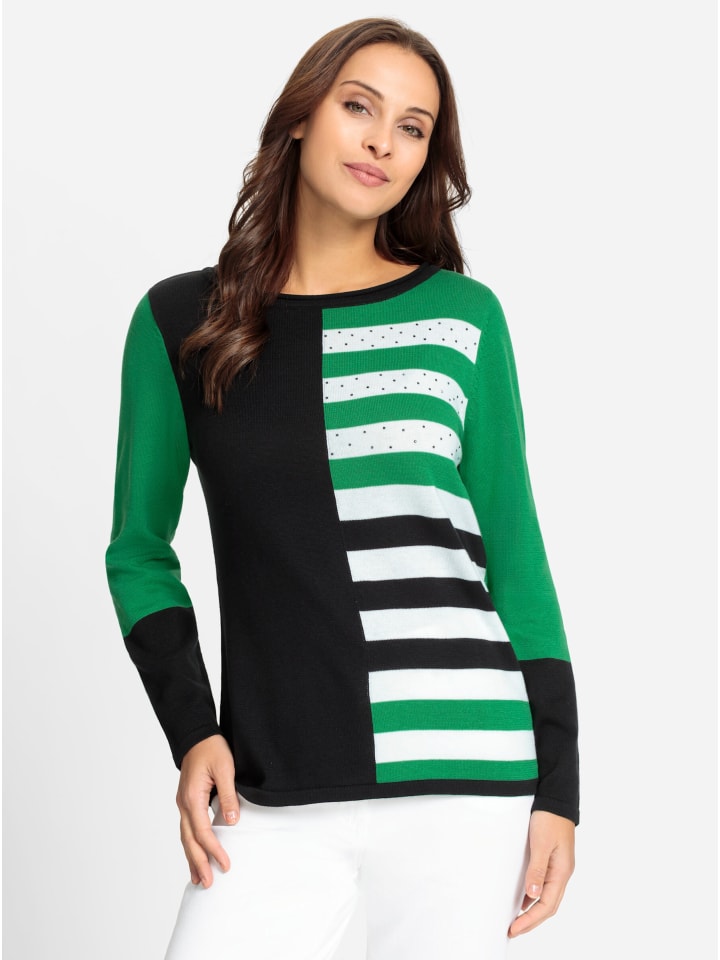 

Свитер в травянисто-зеленый и черный узор WITT WEIDEN