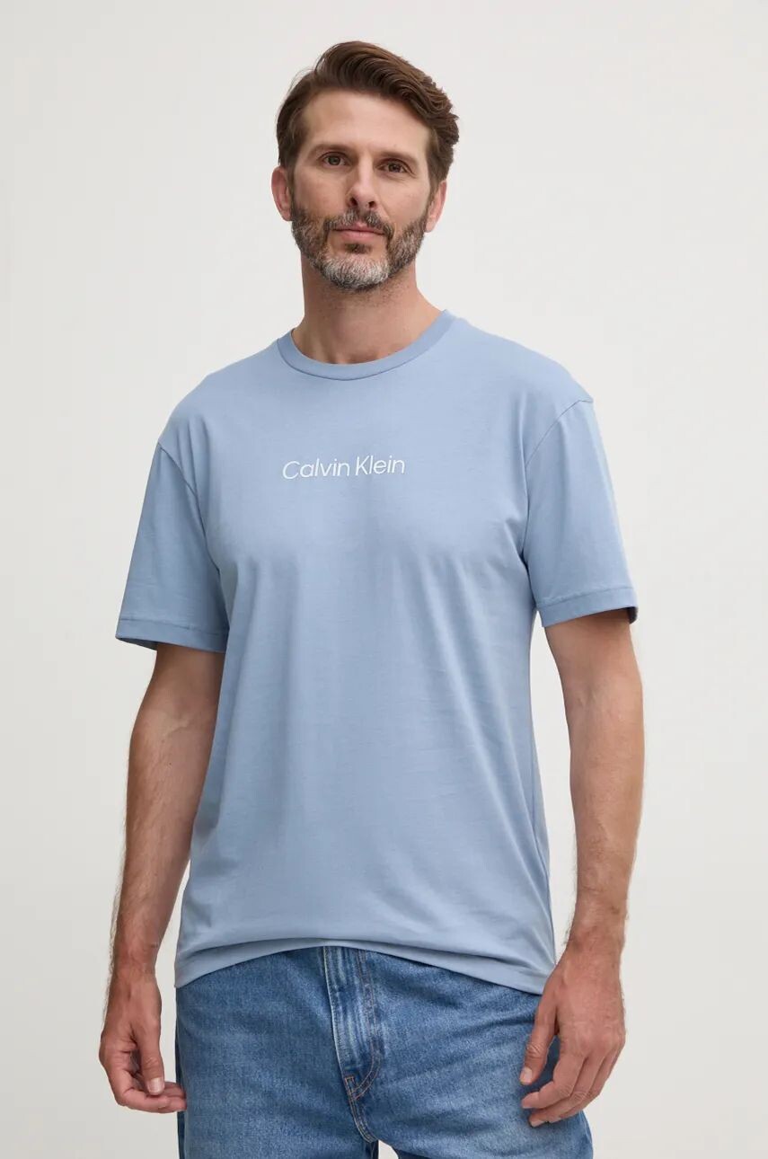 

Хлопковая футболка Calvin Klein, синий