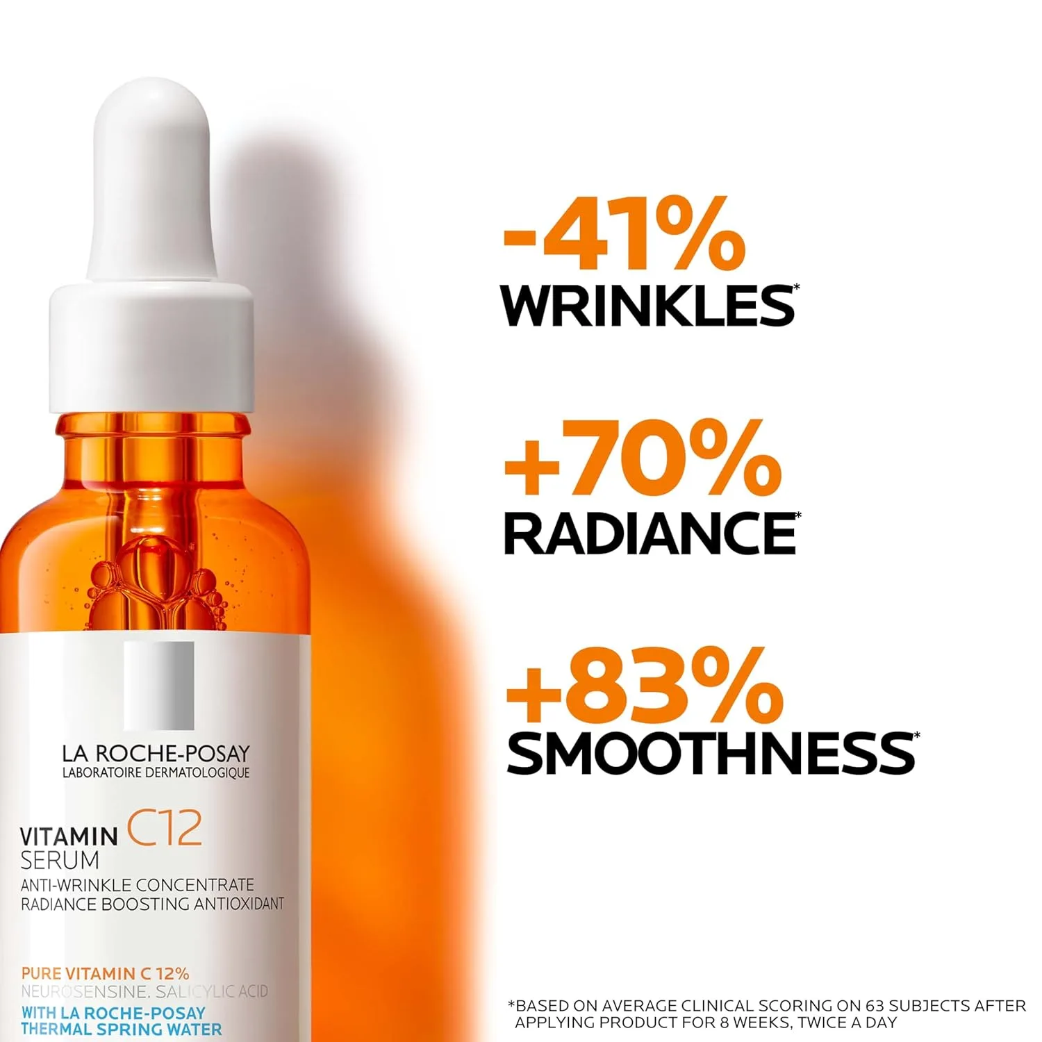 Сыворотка La Roche-Posay — Pure % с витамином C для лица с гиалуроновой и салициловой кислотой, увлажняющая, для — фото 2