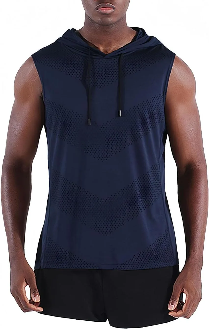 

3-пак безрукавных худи для тренировок, мужские быстросохнущие майки