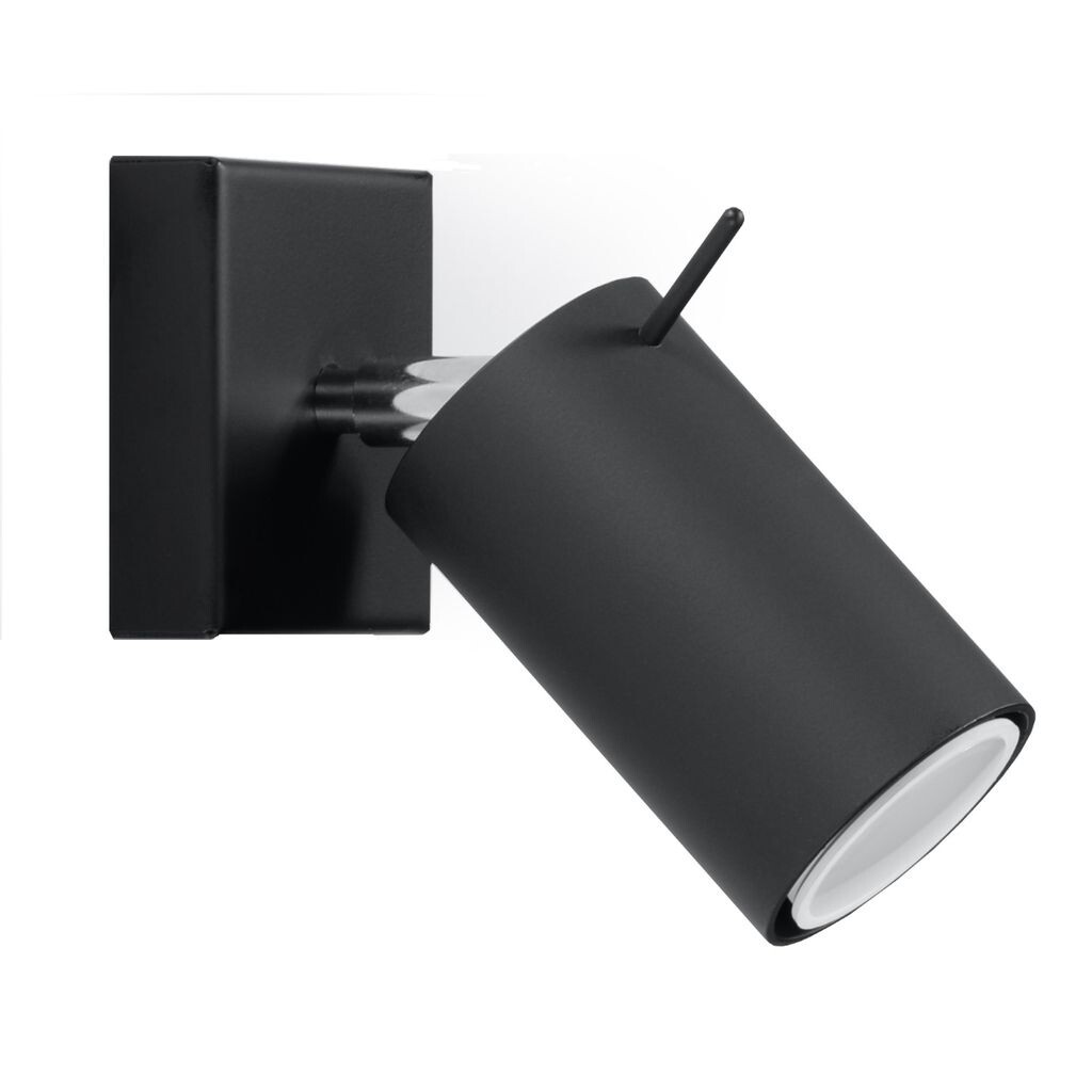 

Настенный светильник RING черный 1хGU10 40Вт сталь 8х16х8см Sollux Lighting