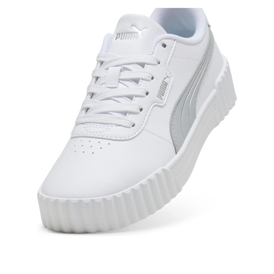 Кроссовки (WMNS) PUMA Carina 3.0 Aqua Metallics 'White Silver', белый — фото 3