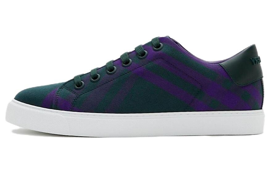 

Кроссовки Burberry Checked Lace-up Sneakers, фиолетовый / зеленый