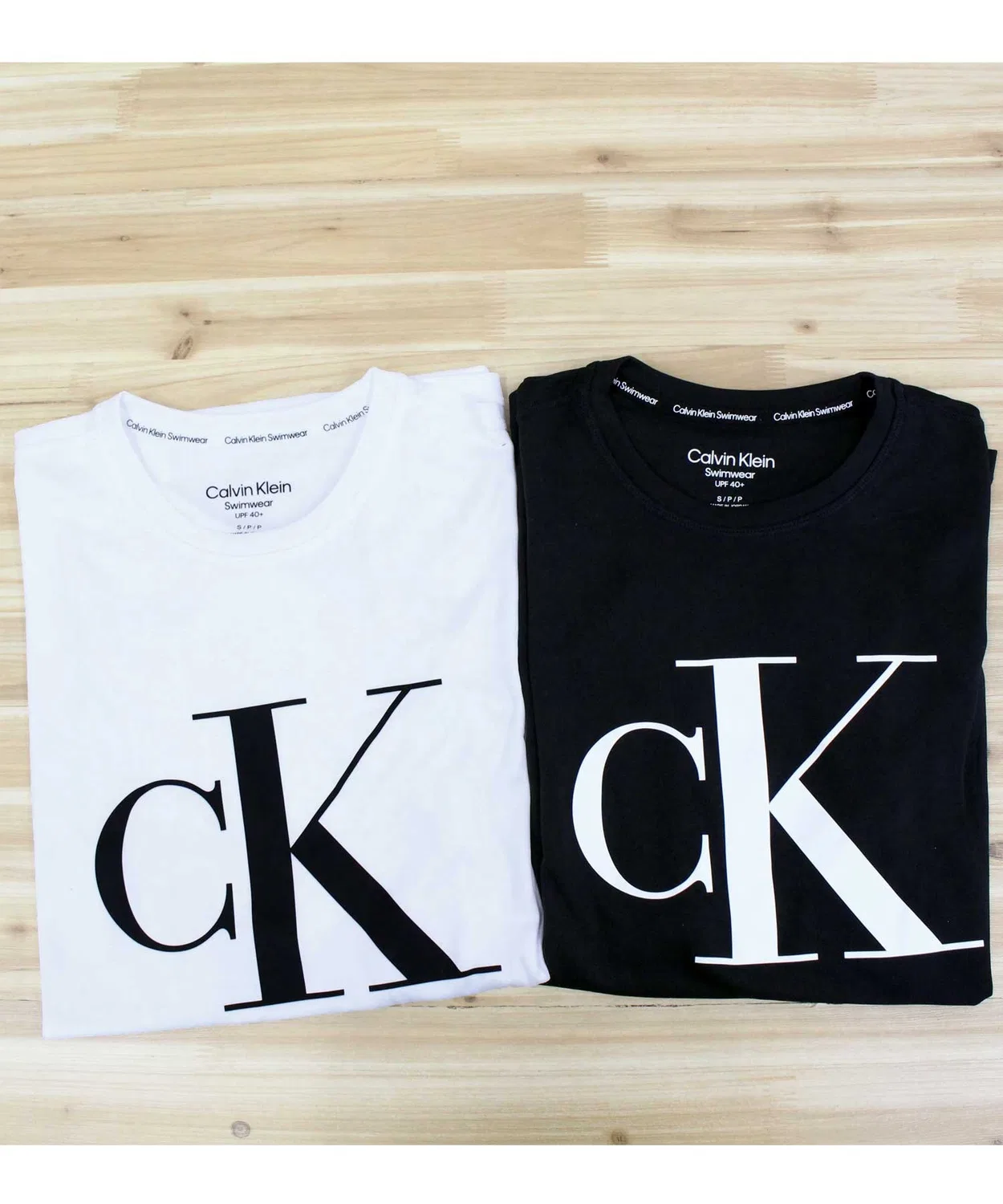 Рашгард Calvin Klein Standard Light Weight Quick Dry S/S белый — фото 2