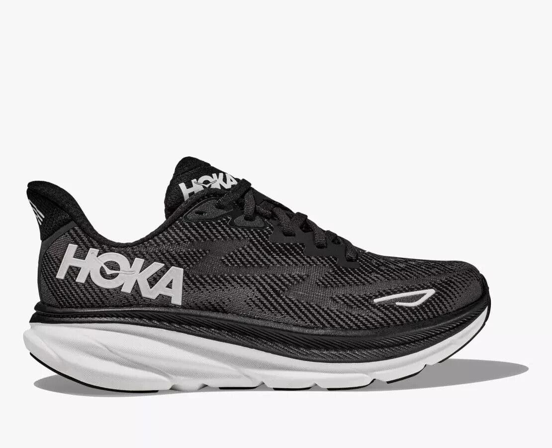 

Кроссовки Hoka One One Clifton 9 1127895-BWHT Мужские Черно-белые Беговые
