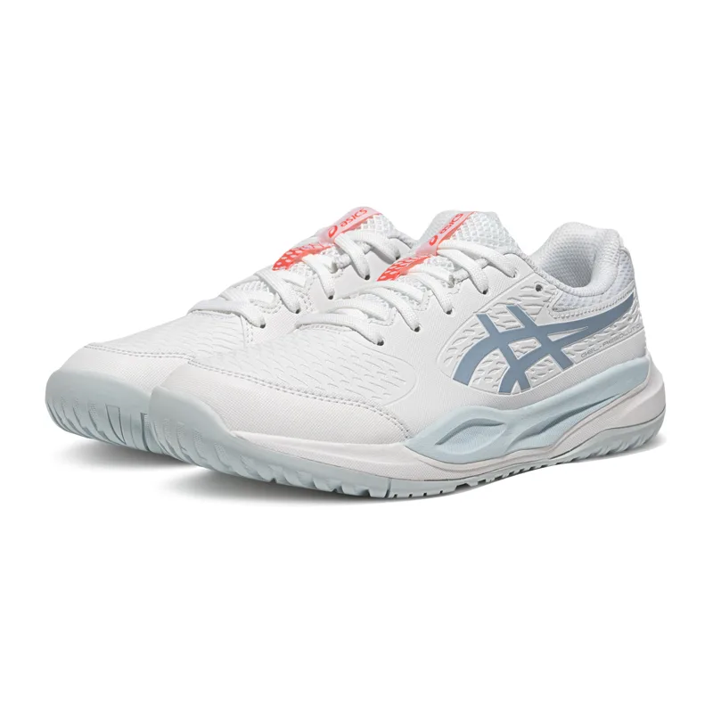 Детские тренировочные кроссовки GEL RESOLUTION Slip Resistant ASICS, белый/серый синий — фото 4