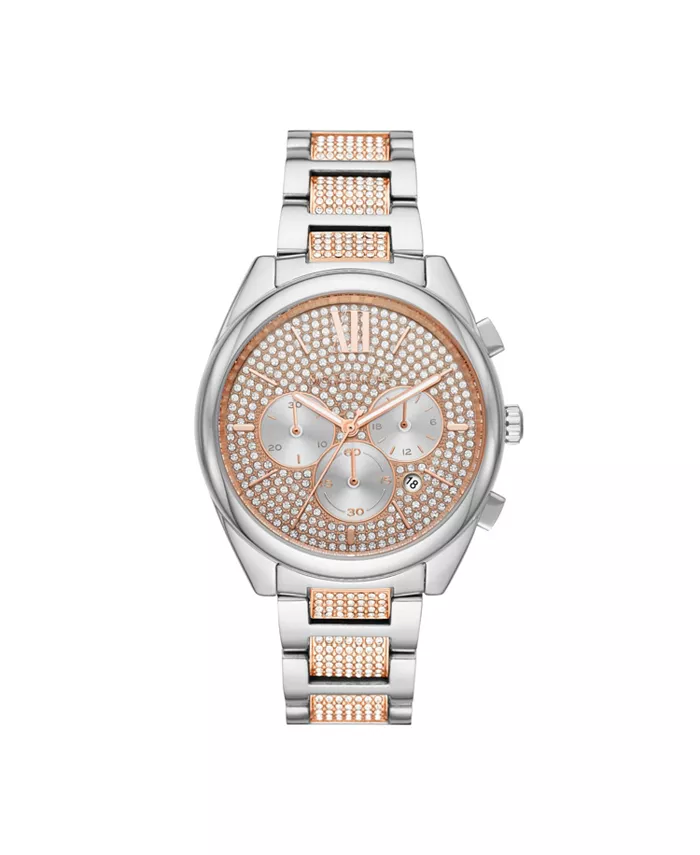 

Женские часы-браслет Janelle с двухцветным покрытием и стразами, 42 мм, модель MK7098 Michael Kors