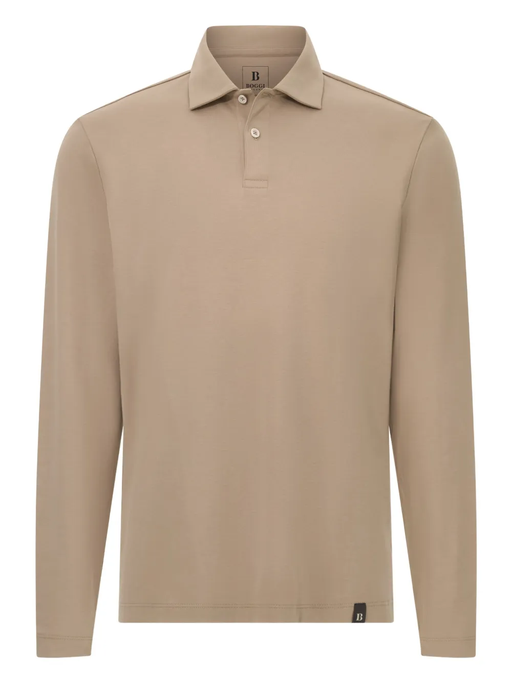 

Поло из интерлока из пима-хлопка Boggi Milano, нейтральный