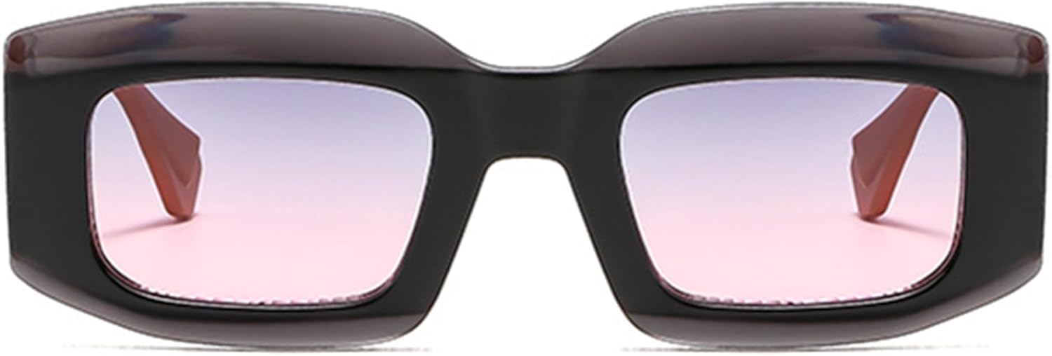 

Солнцезащитные очки Bullabulling в стиле ретро, ​​прямоугольные, для мужчин и женщин, модные квадратные солнцезащитные очки в толстой оправе, винтажные очки 90-х, Gray