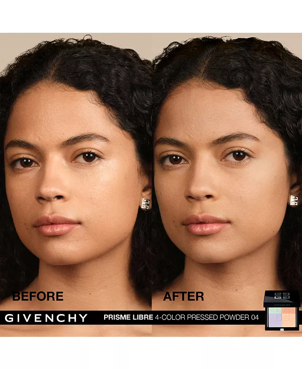 Prisme libre ультра-размывающая и корректирующая цвет компактная пудра Givenchy, 04- mousseline acidulée (for medium complexions) — фото 2