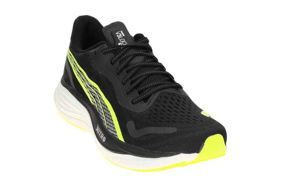 Кроссовки Puma Velocity Nitro чёрно-жёлтые мужские спортивные кроссовки — фото 3