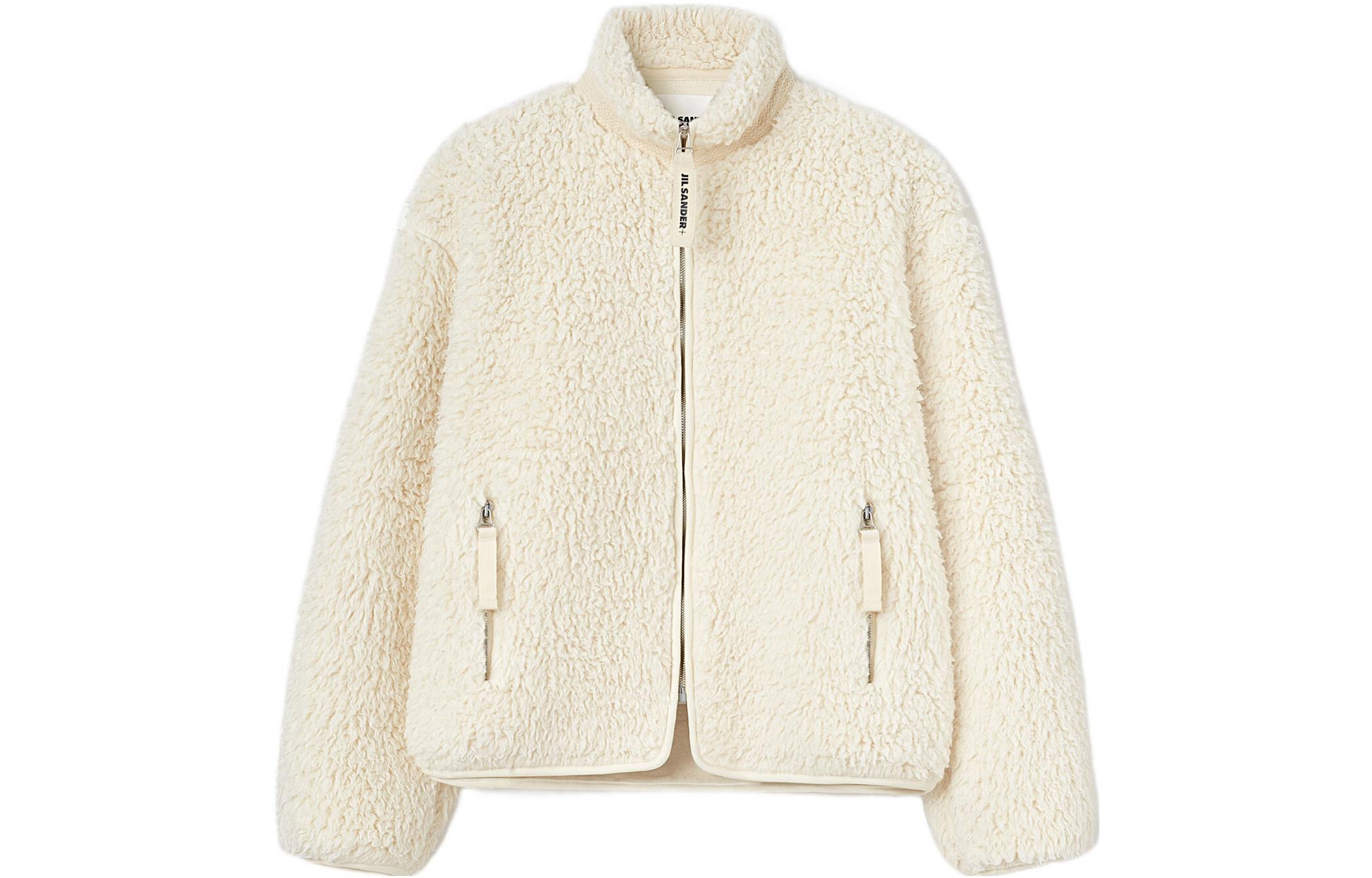 

JIL SANDER Белая бархатная куртка женская, White