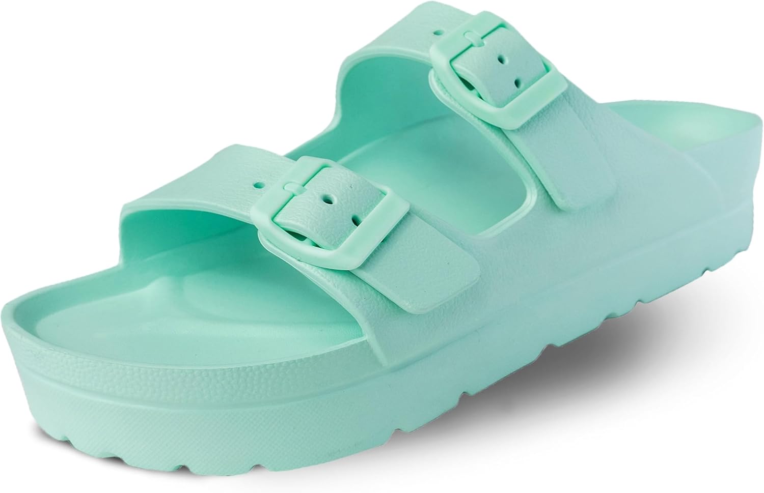 

Женские сандалии на платформе HAPPYO Maui, регулируемые с застежкой, плоские сандалии с поддержкой свода стопы, шлепанцы из ЭВА с толстой подошвой и дополнительной амортизацией, бирюзовый