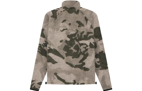 Куртка Fear of God Essentials SS22 Polar Fleece Full Zip Jacket Camo — фото 2