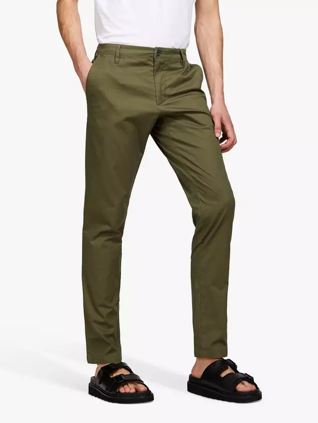 

Брюки чинос SISLEY Slim Fit, зеленый