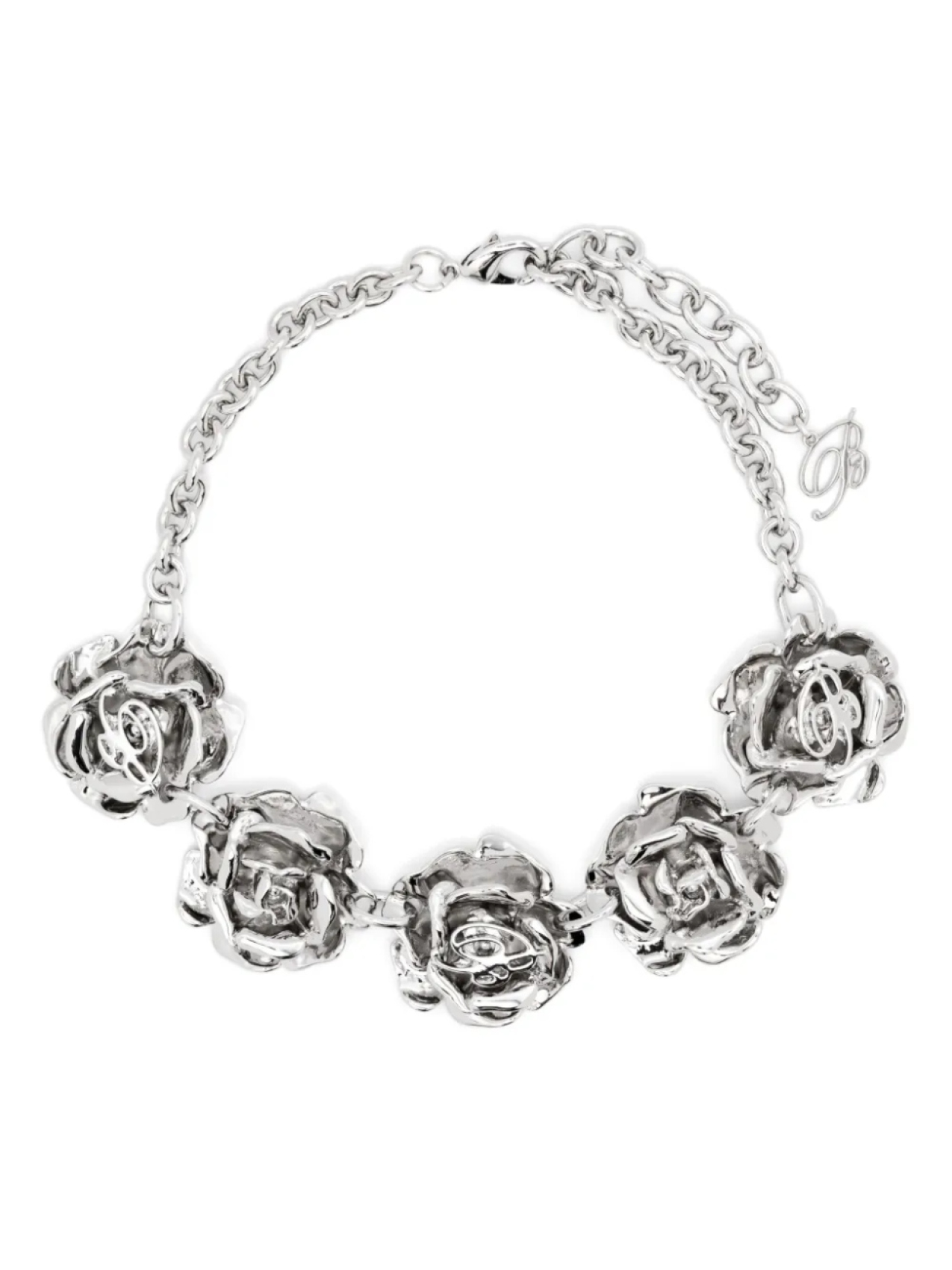 

Ожерелье с мотивом розы Blumarine, серебряный