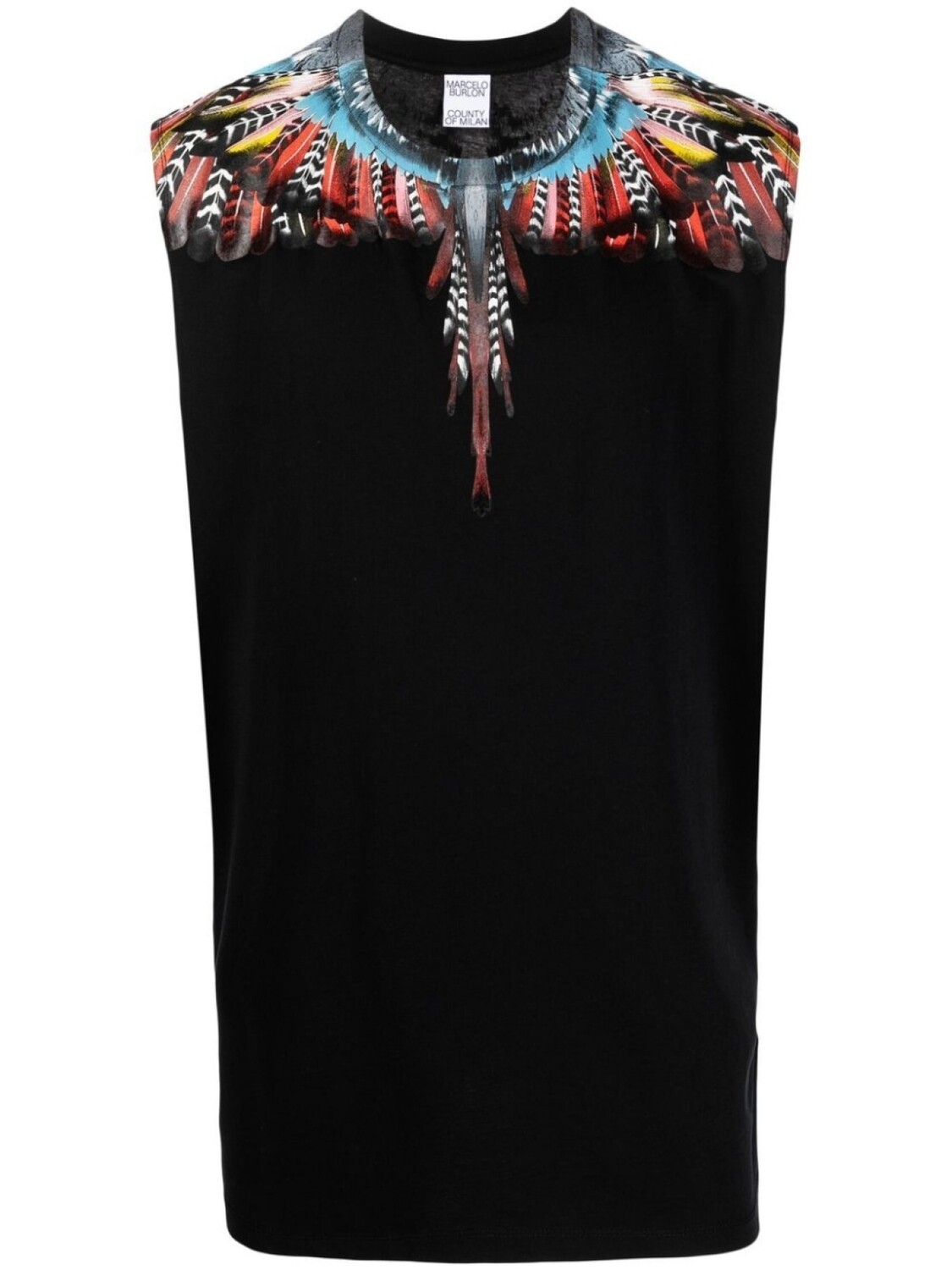 

Marcelo Burlon County of Milan футболка Grizzly Wings без рукавов, черный