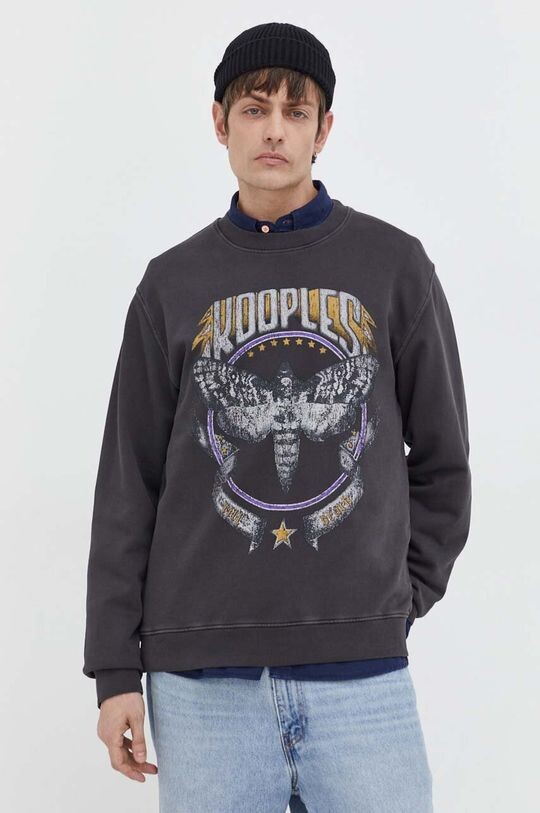 

Хлопковая толстовка The Kooples, серый