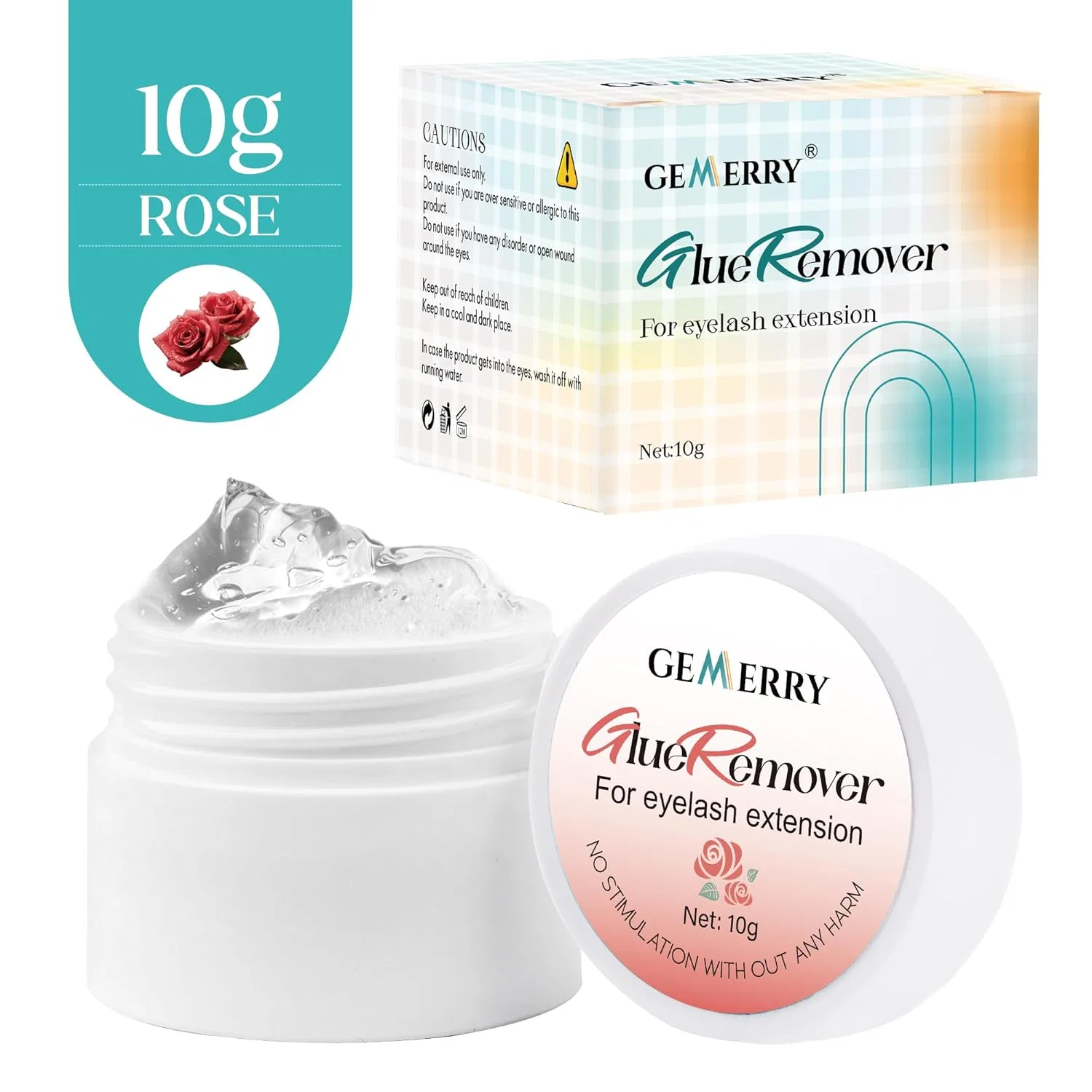 Крем для лица Gemerry — Ремувер для наращенных ресниц с ароматом розы , Rose (Rose ), 10 г — фото 2
