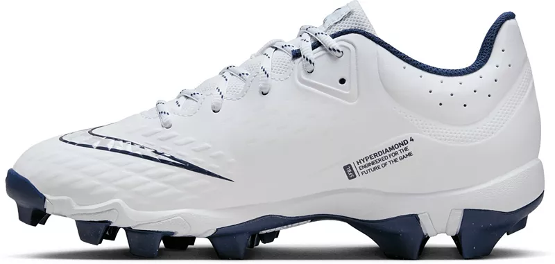Женские софтбольные бутсы для софтбола Nike Hyperdiamond 4 Keystone, цвет Navy/Platinum — фото 3