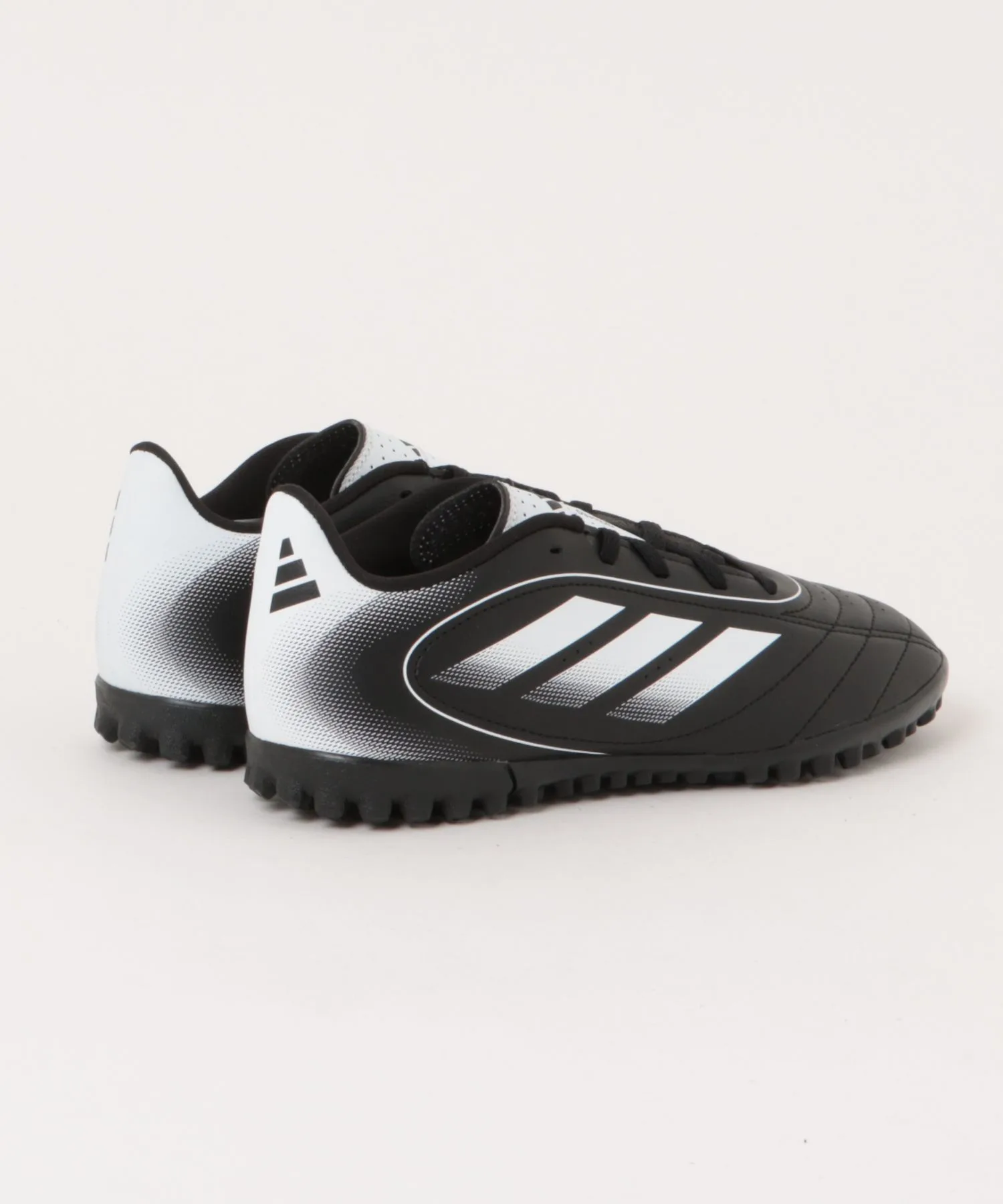 Детские кроссовки для футбола на искусственном газоне adidas GOLETTO 9 TF J черно-белые — фото 2