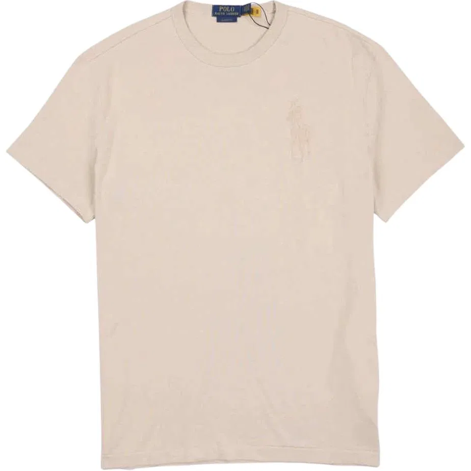 Футболка классическая Big Pony Polo Ralph Lauren Серо-коричневая
