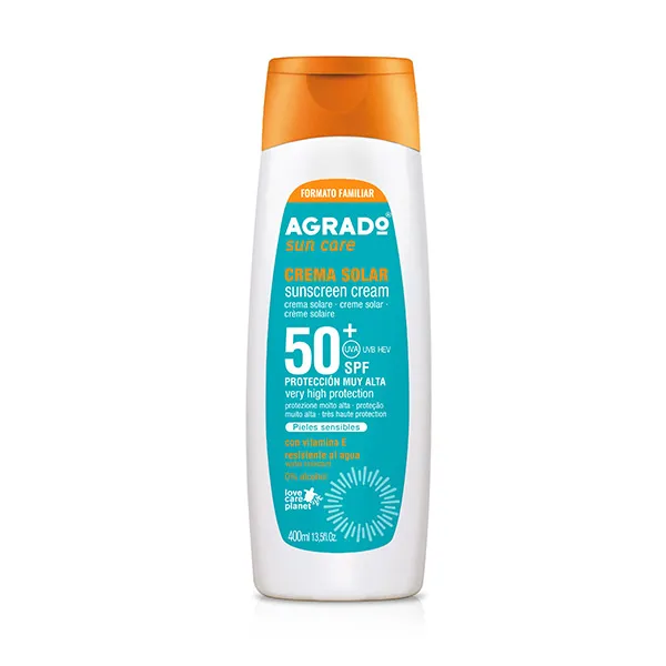 

Крем солнцезащитный Spf 50+ Sunscreen Cream Agrado, 400 ml