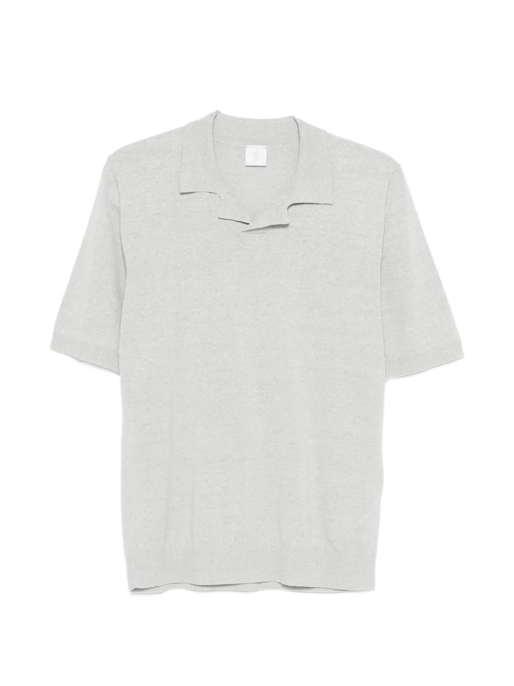 

Футболка с короткими рукавами и отложным воротником Eleventy, серый