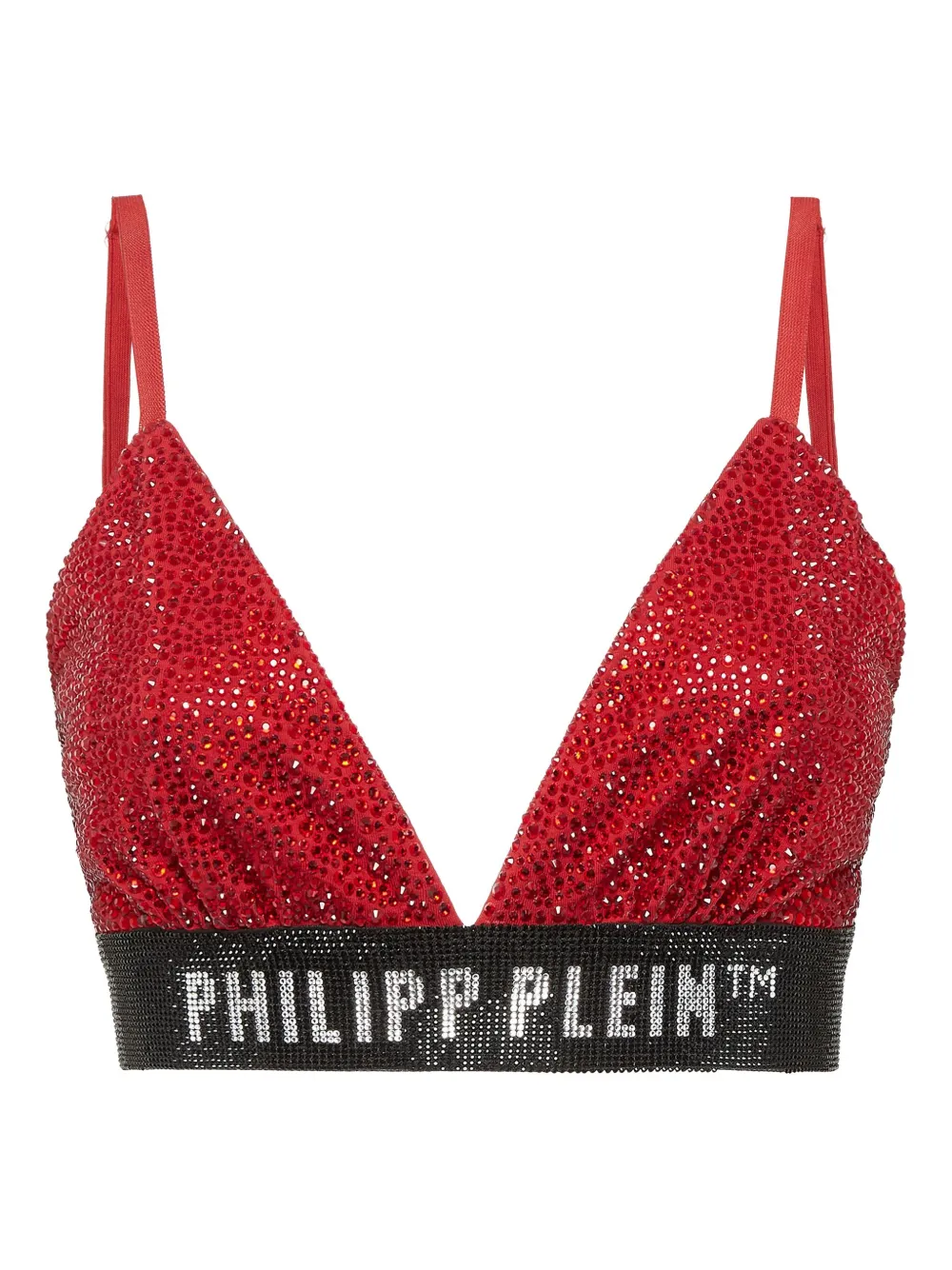 

Бюстгальтер с треугольными чашками и стразами Philipp Plein