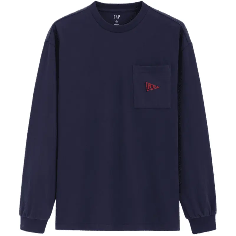 Футболка Unisex GAP, сезон осень-зима, серый
