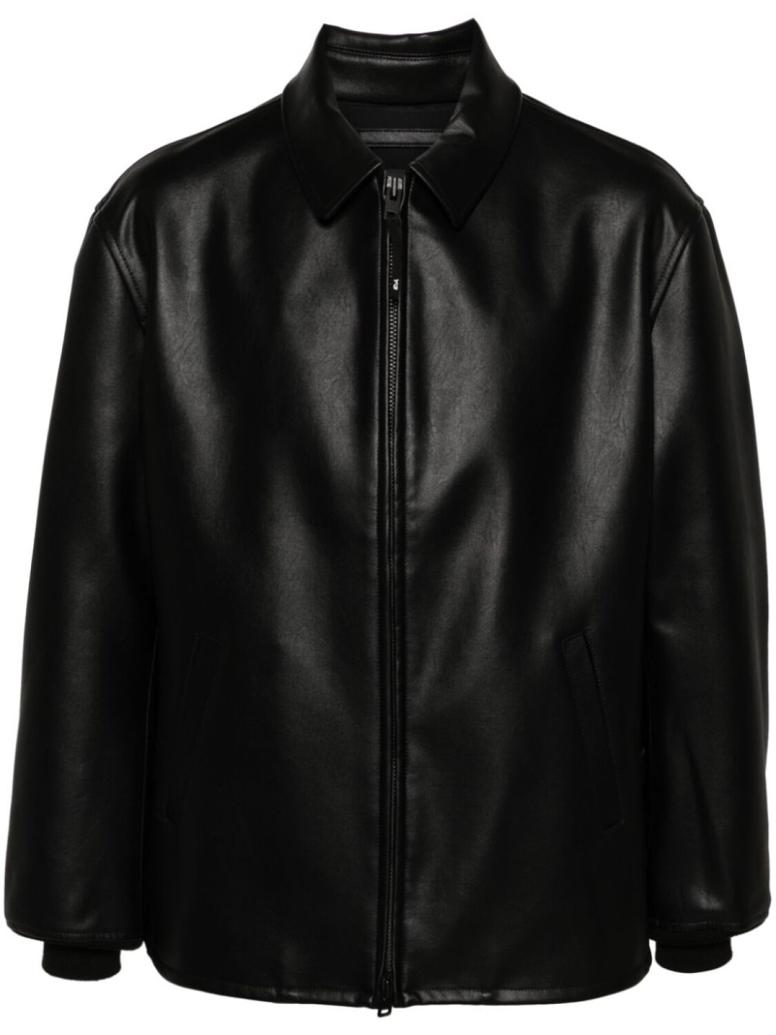 

Y-3 куртка Pleather из искусственной кожи, черный